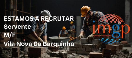 Servente (M/F) &mdash; Vila Nova da Barquinha